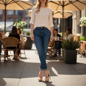 Saint Laurent Paris Janis Patent Leather Pump Heels Size 35 $795